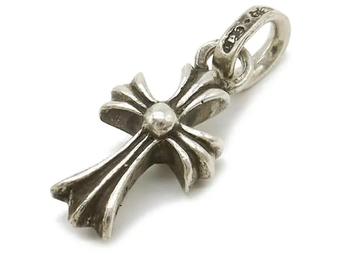 Pendente Chrome Hearts Silver CH Cross Baby Fat Argento Metallico