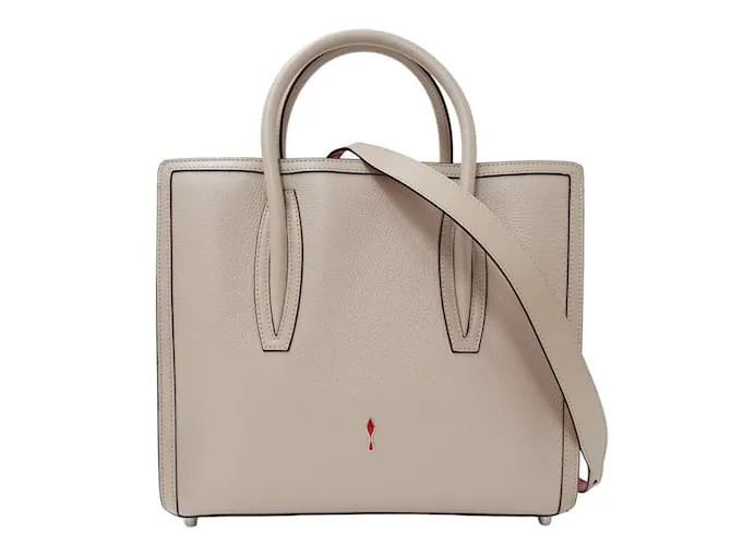 Borsa a mano/borsa a spalla da donna Christian Louboutin Rosso Beige