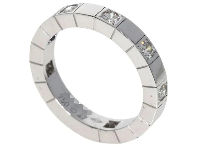 Anello a mezza fascia di diamanti Cartier Lanieres Bianco