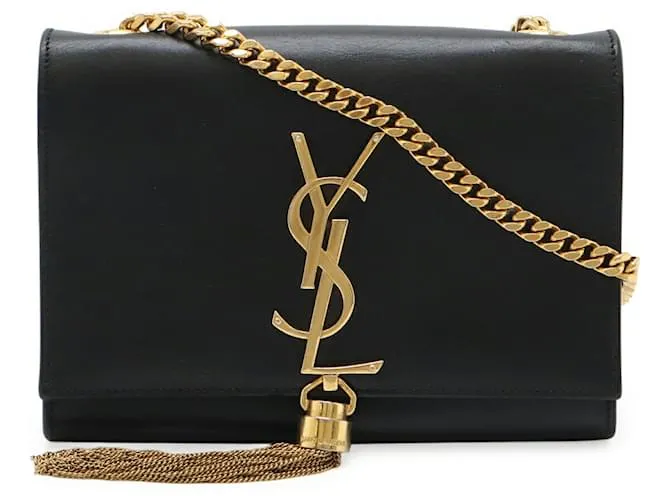 Borsa a Spalla Kate Monogram di Yves Saint Laurent Nero