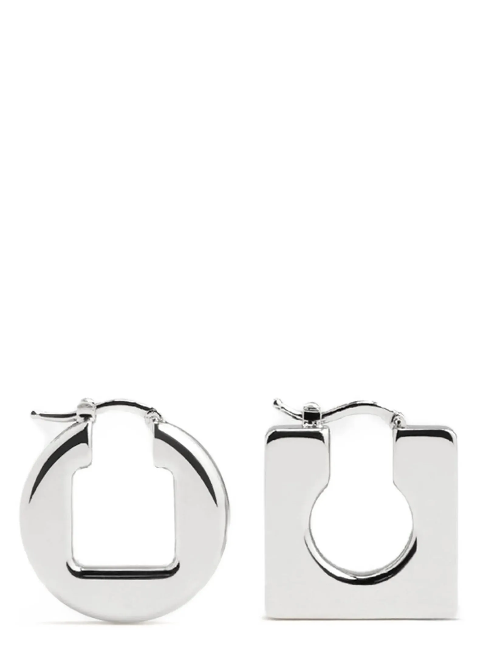 Les Boucles Rond Carré Gioielli Silver