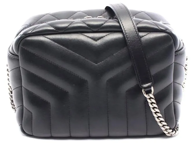 Borsa a Spalla in Pelle Loulou di Yves Saint Laurent Nero
