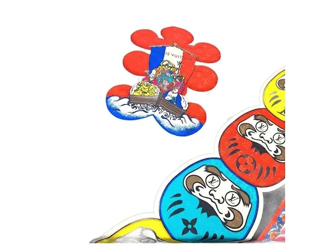 Sciarpa Monogram Kabuki Kansai Yamamoto di Louis Vuitton Nero Multicolore