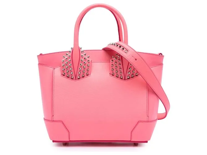 Borsa a mano Eloise in pelle rosa con borchie Christian Louboutin