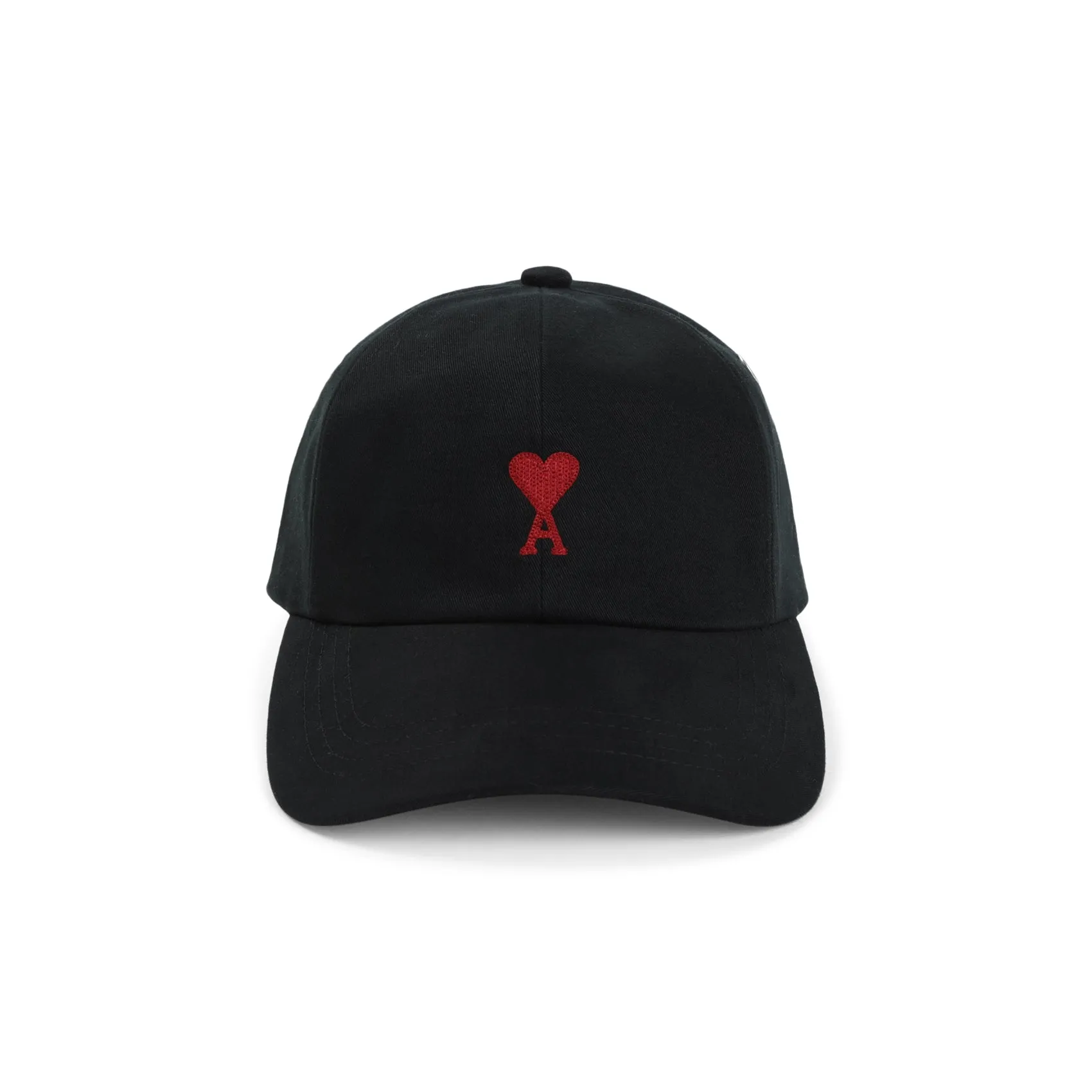 Black Red Adc Embroidery Cotton Hat