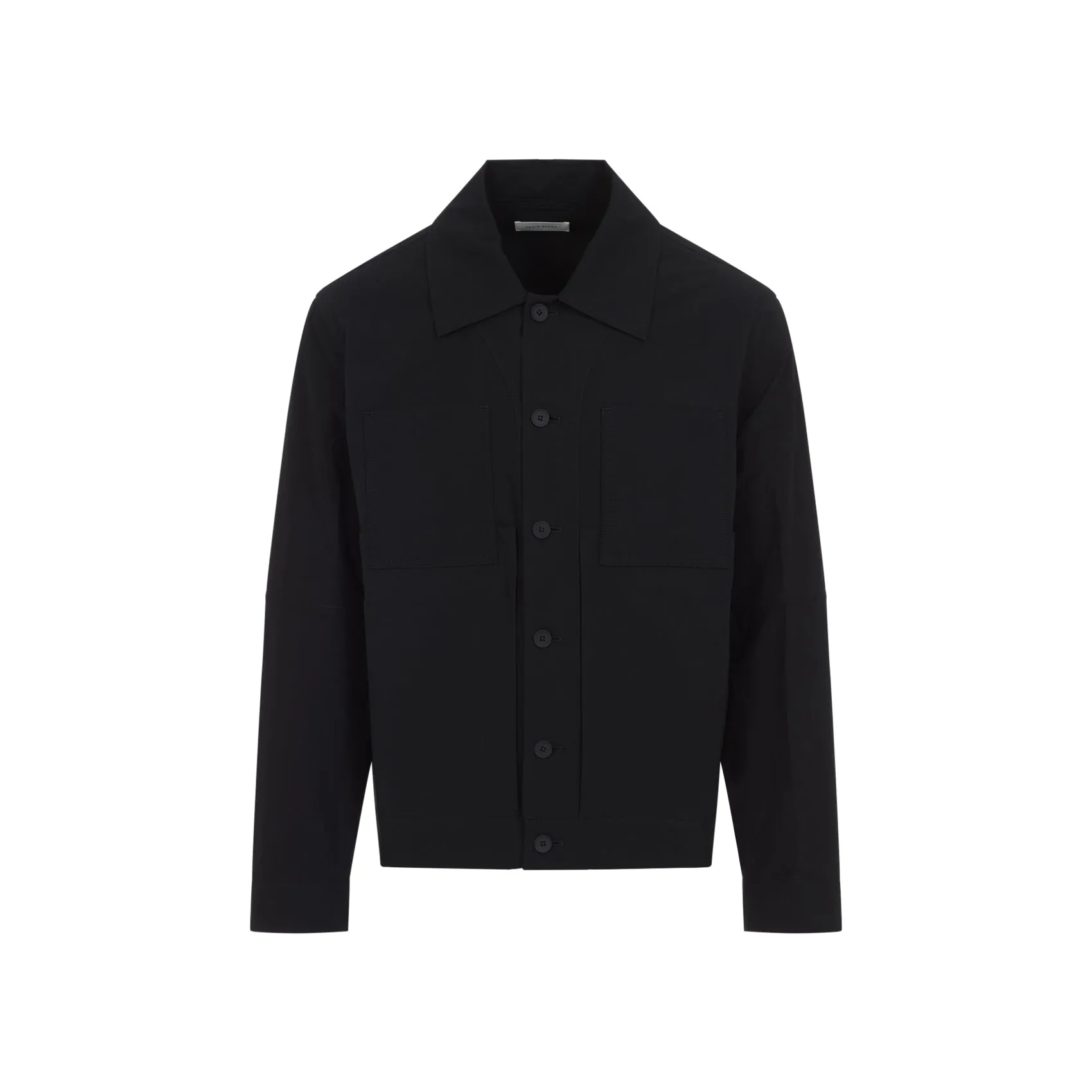 Black Cotton Worker Jacket