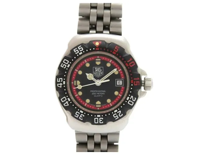 Orologio al quarzo nero in acciaio inossidabile TAG Heuer Professional 200M WA1414