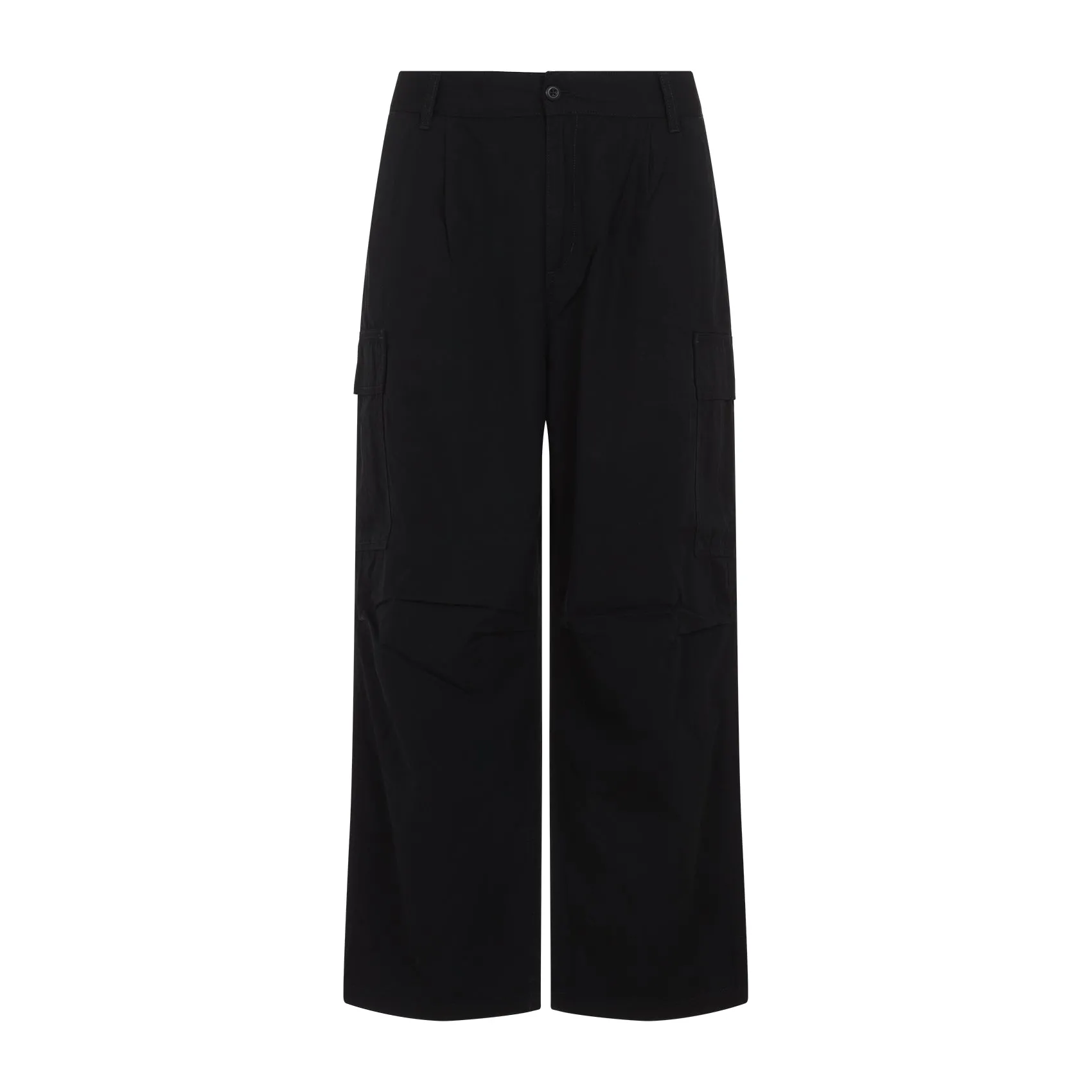 Black Cole Cargo Cotton Pants