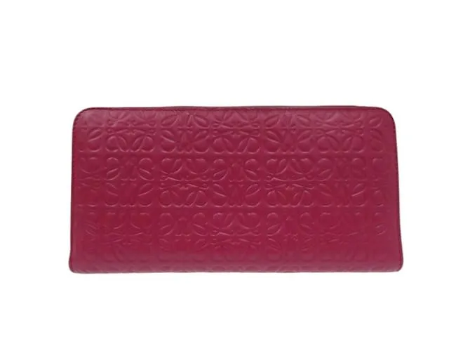 Portafoglio rotondo Anagram Repeat Loewe Rosso