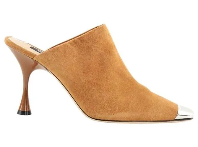 Sergio Rossi Tacchi in suede cammello