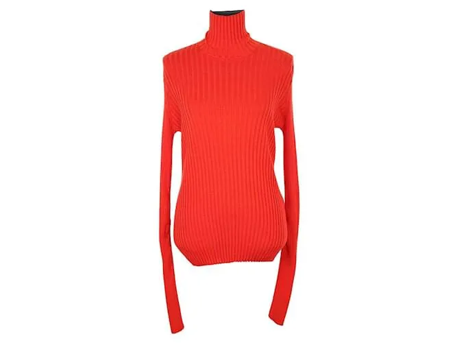 Victoria Beckham Maglione di cotone rosso