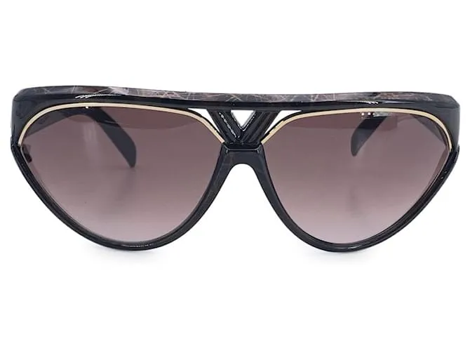 Yves Saint Laurent Occhiali da sole vintage marroni Champs Élysées 8961-1 Marrone