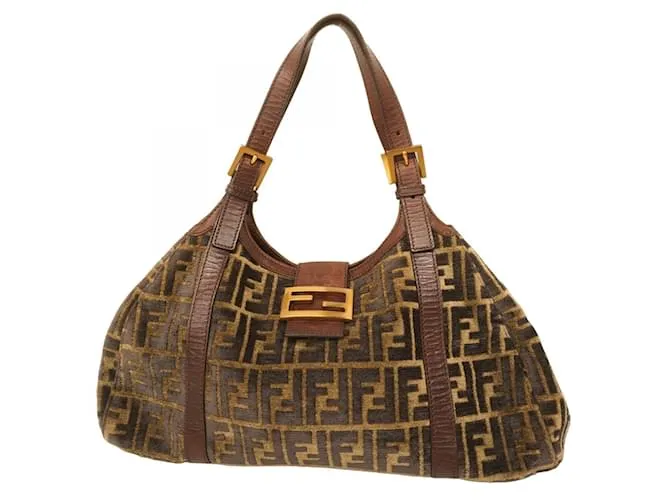 Zucca Borsa a Spalla Fendi Marrone