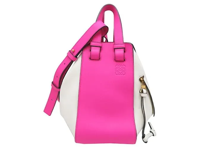 Borsa a mano Loewe Hammock Small per donne Rosa Bianco