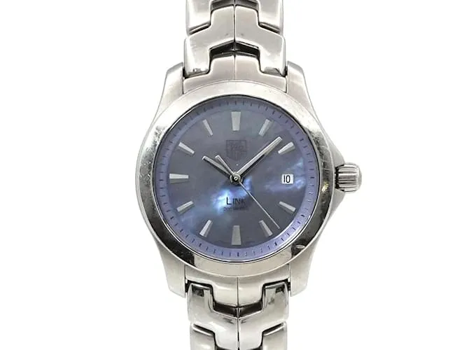 Orologio al quarzo TAG Heuer Link WJF1311 da donna, quadrante blu in conchiglia