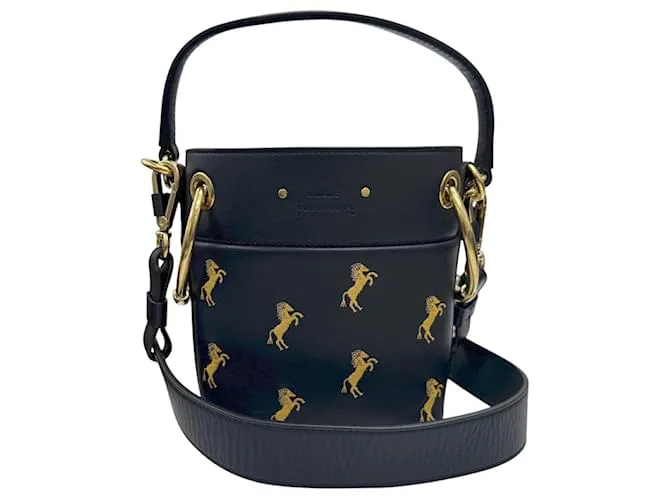 Borsa a secchiello in pelle Roy di Chloé Nero