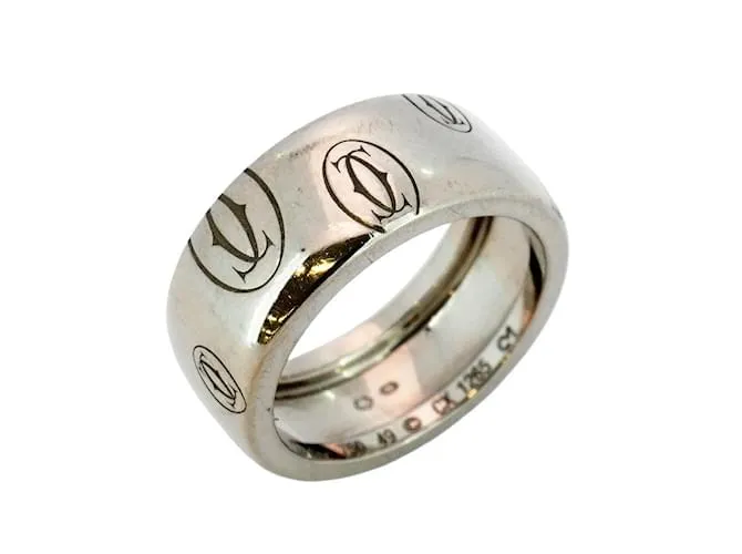 Anello Buon Compleanno Cartier in Oro Bianco 18K