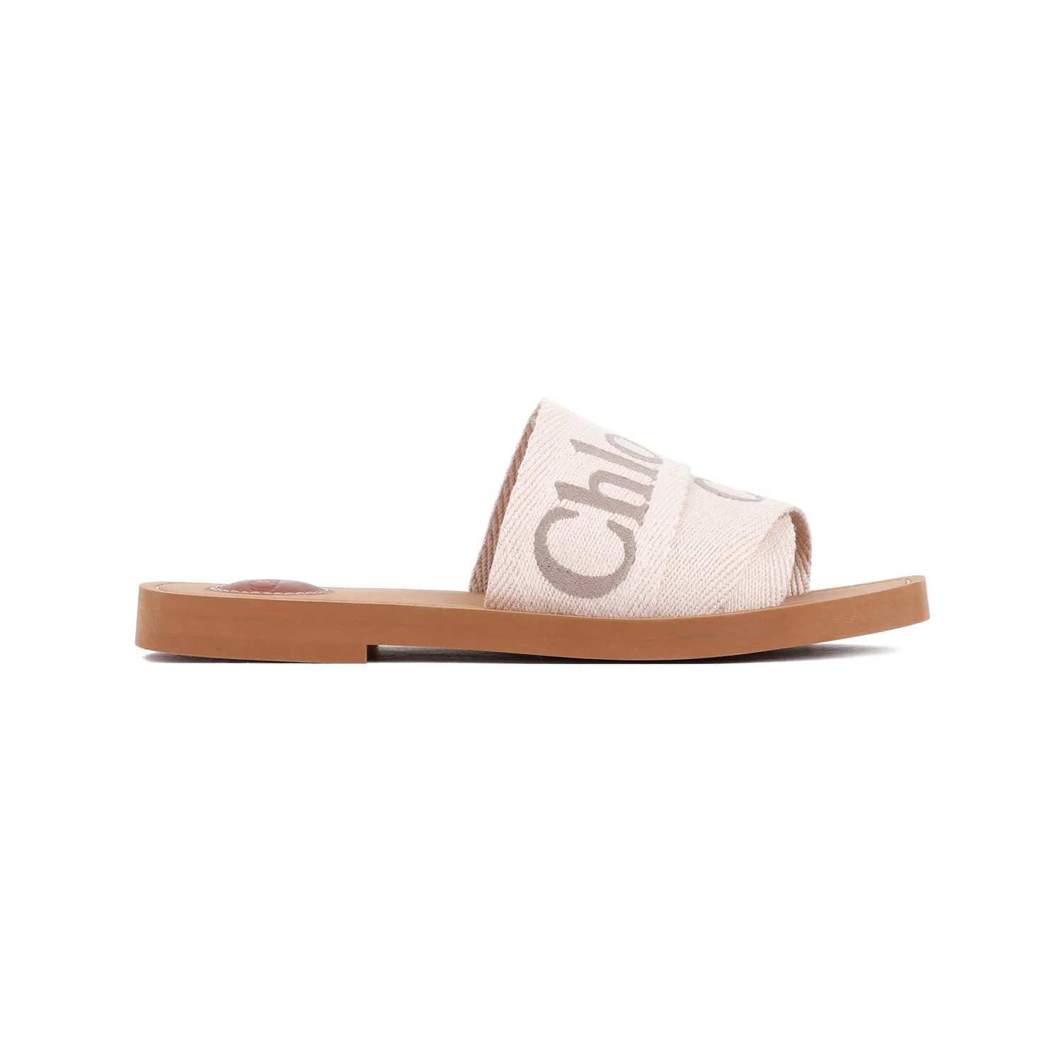 Blushy Beige Woody Flat Mules
