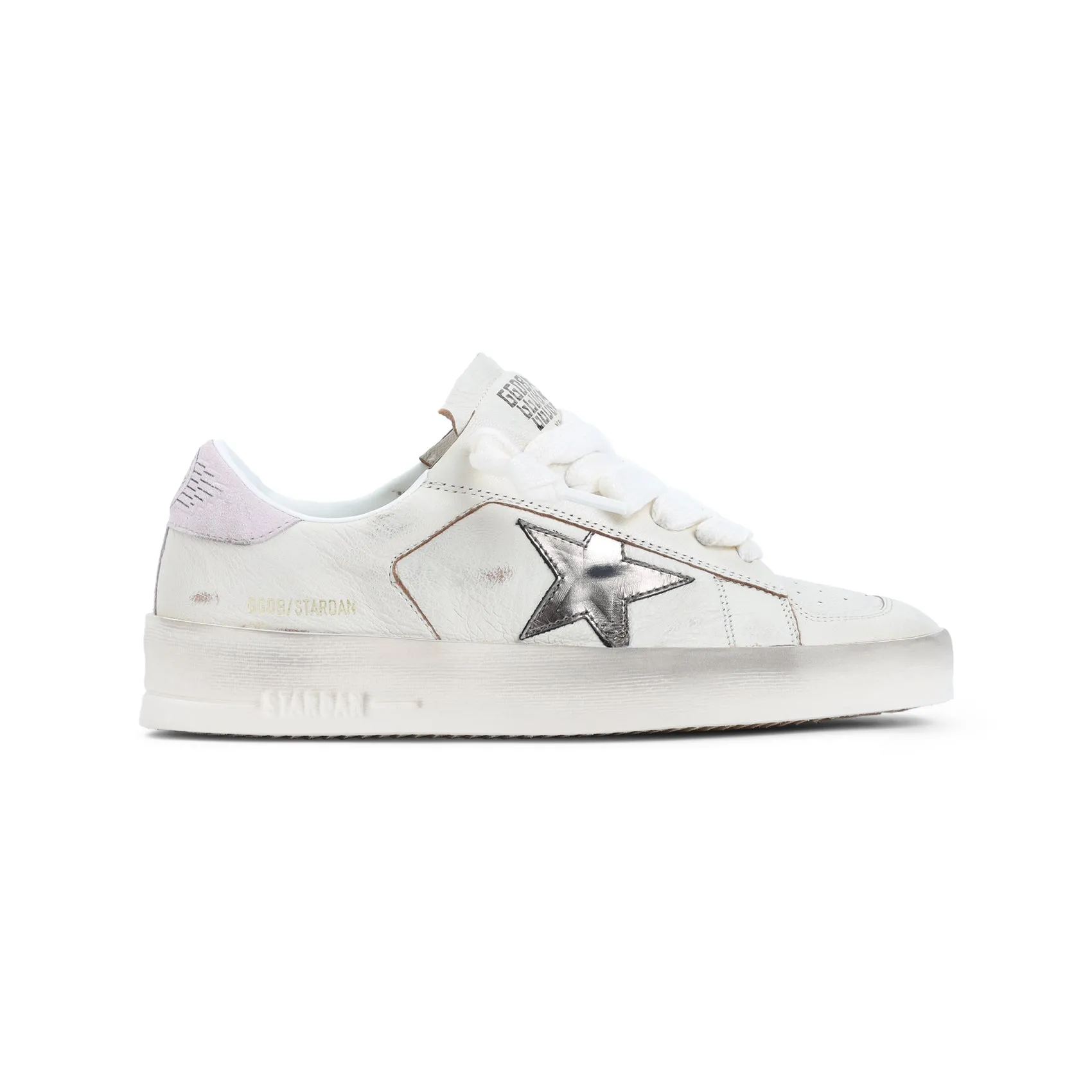 White Goat Leather Stardan Sneakers