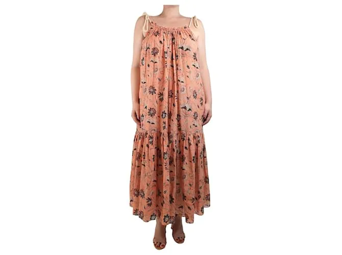 Ulla Johnson Abito maxi floreale Primrose Cari - taglia M Rosa