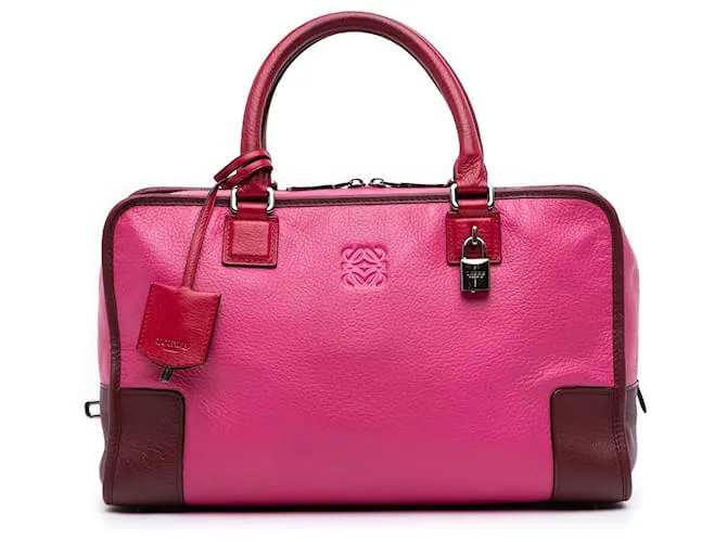 LOEWE Amazona 36 in capra tricolore rosa