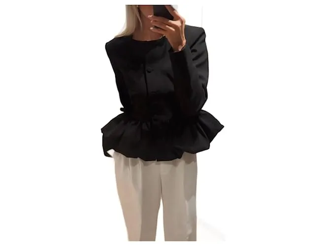 Zara Blazer Peplum Nero