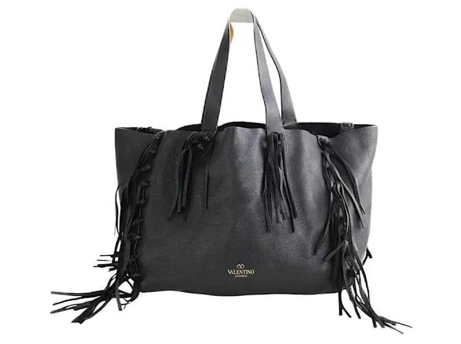 Valentino Borsa tote in pelle nera Nero