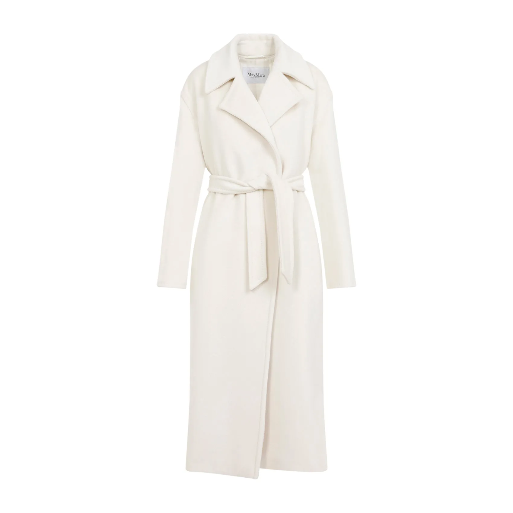 White Alpaca Fragore Orsetto Biver Coat