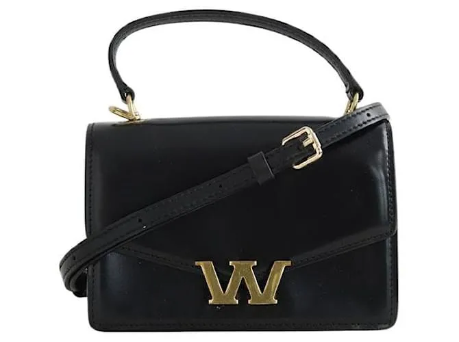Alexander Wang Mini borsa in pelle nera Nero