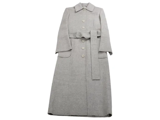 Cappotto in lana double face Helmut Lang grigio, taglia XS