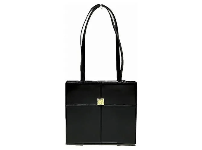 Borsa a spalla in vitello box Yves Saint Laurent Nero