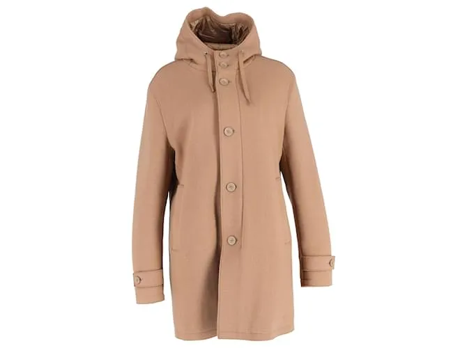 Cappotto Lungo Herno in Lana Cammello Giallo