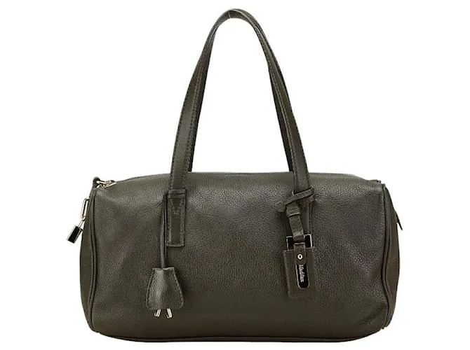 Borsa Boston in pelle Max Mara Nero