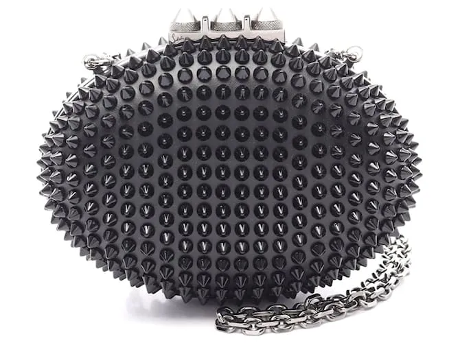 Borsa a Spalla in Pelle Christian Louboutin Nero