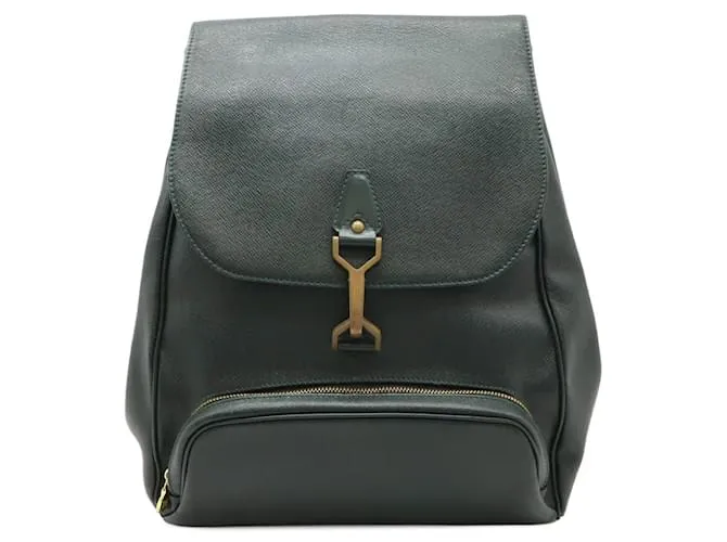 Zaino in pelle Taiga Louis Vuitton Verde