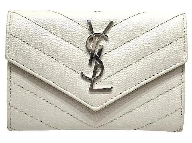 Yves Saint Laurent Porta carte Enveloppe Saint Laurent Paris Nero