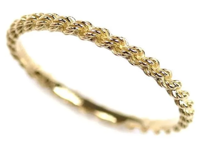 Anello Boucheron Serpent Bohème Au750 Taglia 60 D'oro Metallico