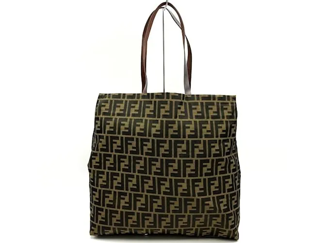 Zucca Borsa Tote Fendi 71 15978 Marrone Cachi