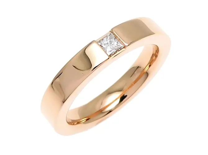 Anello nuziale Harry Winston con taglio princess Rosa