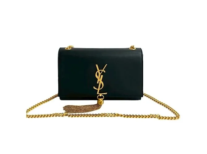 Borsa a spalla in pelle Cassandra di Yves Saint Laurent Nero