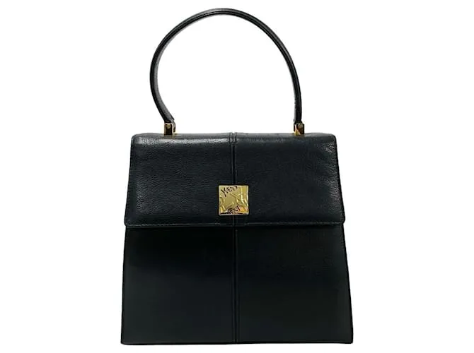 Borsa mini tote in pelle nera Yves Saint Laurent Nero