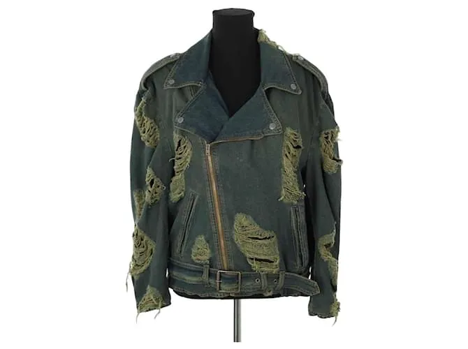 Acne Giacca in cotone verde