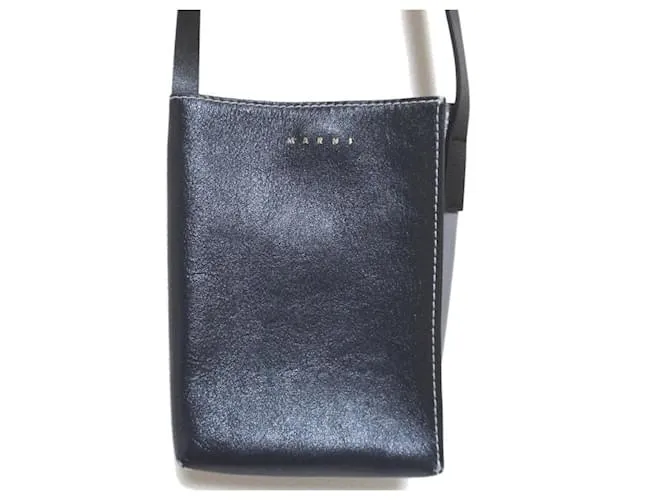 Borsa 2 in 1 in pelle SOFT MUSEO di Marni Blu