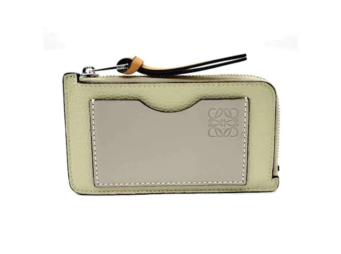 Portafoglio portamonete Loewe in khaki Cachi