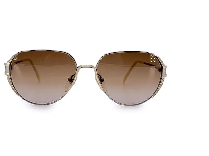 Valentino Garavani Occhiali da sole vintage in metallo argentato Valentino Mod. 5213 56/16 130mm Argento