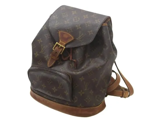 Zaino Montsouris MM Louis Vuitton Marrone