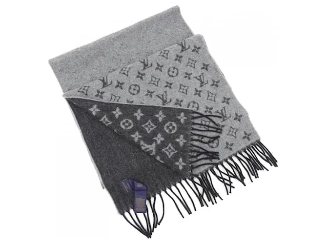 Stola in cashmere Louis Vuitton Marrone Nero