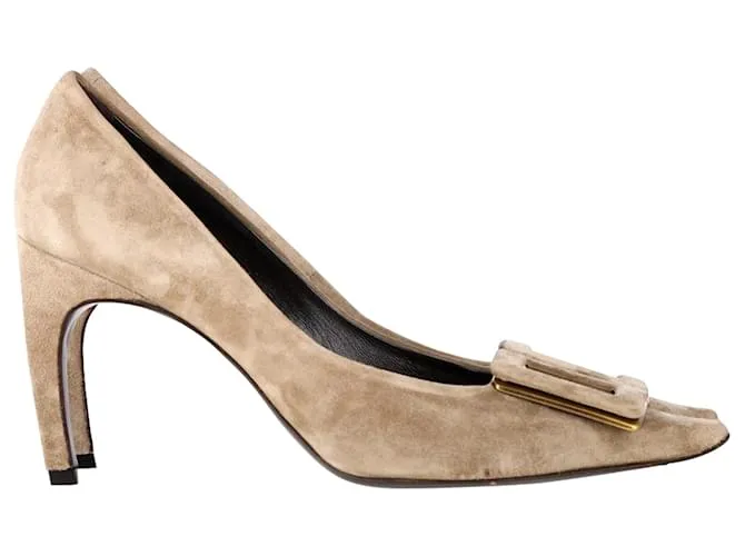 Pumps Trompette Roger Vivier in Camoscio Beige