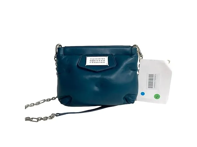 Maison Martin Margiela Borsa a Spalla in Pelle Glam Slam di Maison Margiela Blu