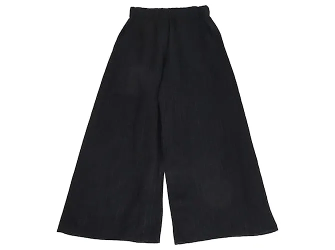 Pantaloni larghi a righe nere Loewe Nero